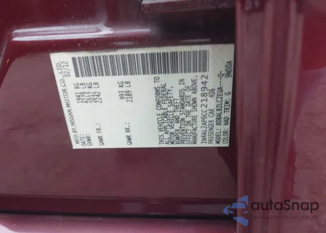 2012 Nissan Altima 2.5 S from USA, damaged, VIN 1N4AL2AP6CC218942
